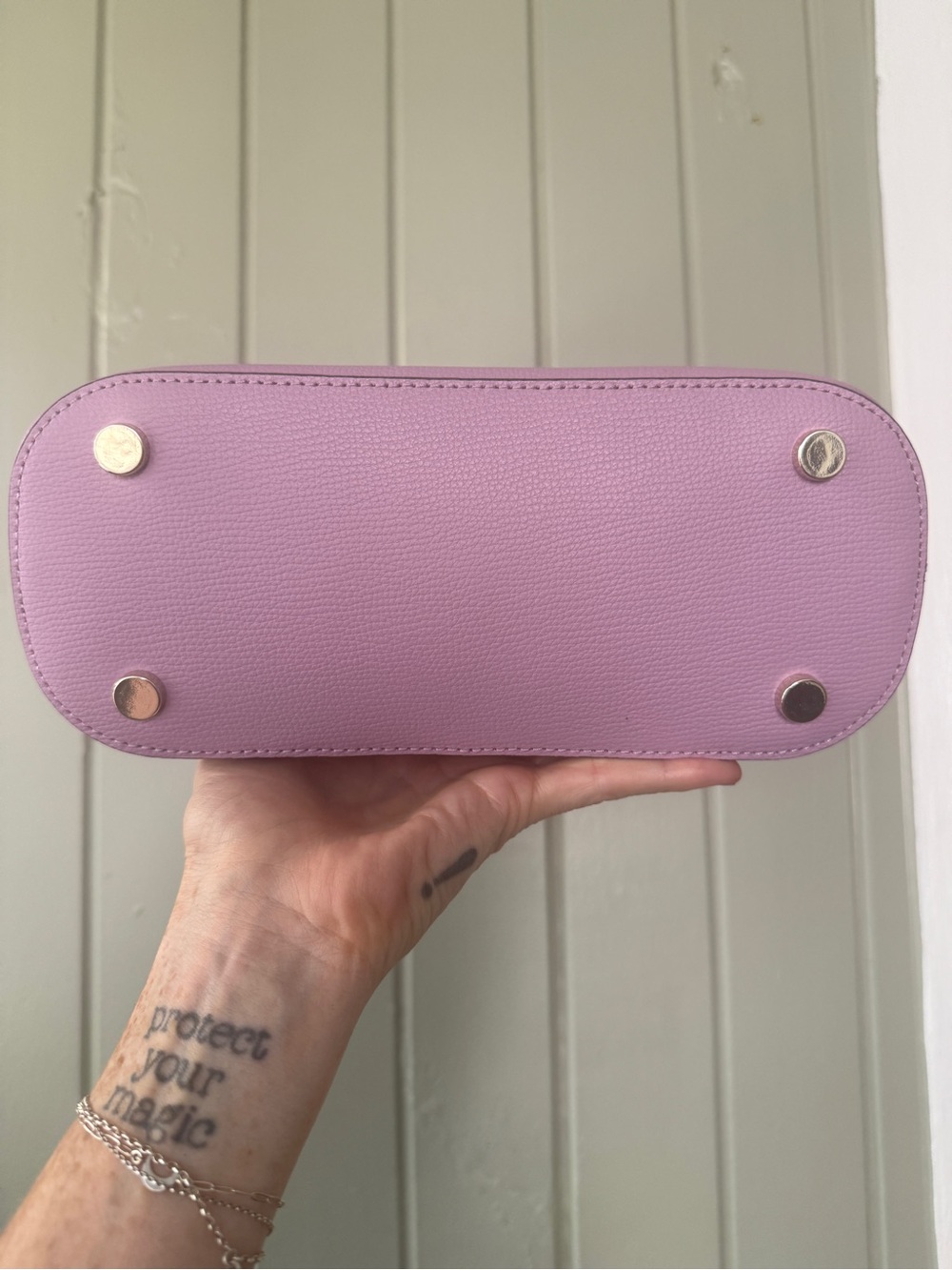 💜kate spade Sylvia Dome Satchel & Boxed Kenzie Wallet Orchid Purple Set💜 - Picture 3 of 11
